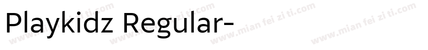 Playkidz Regular字体转换